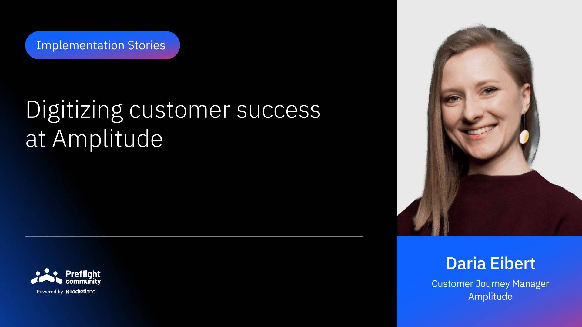 IS 25 - Digitizing Customer Success at Amplitude
