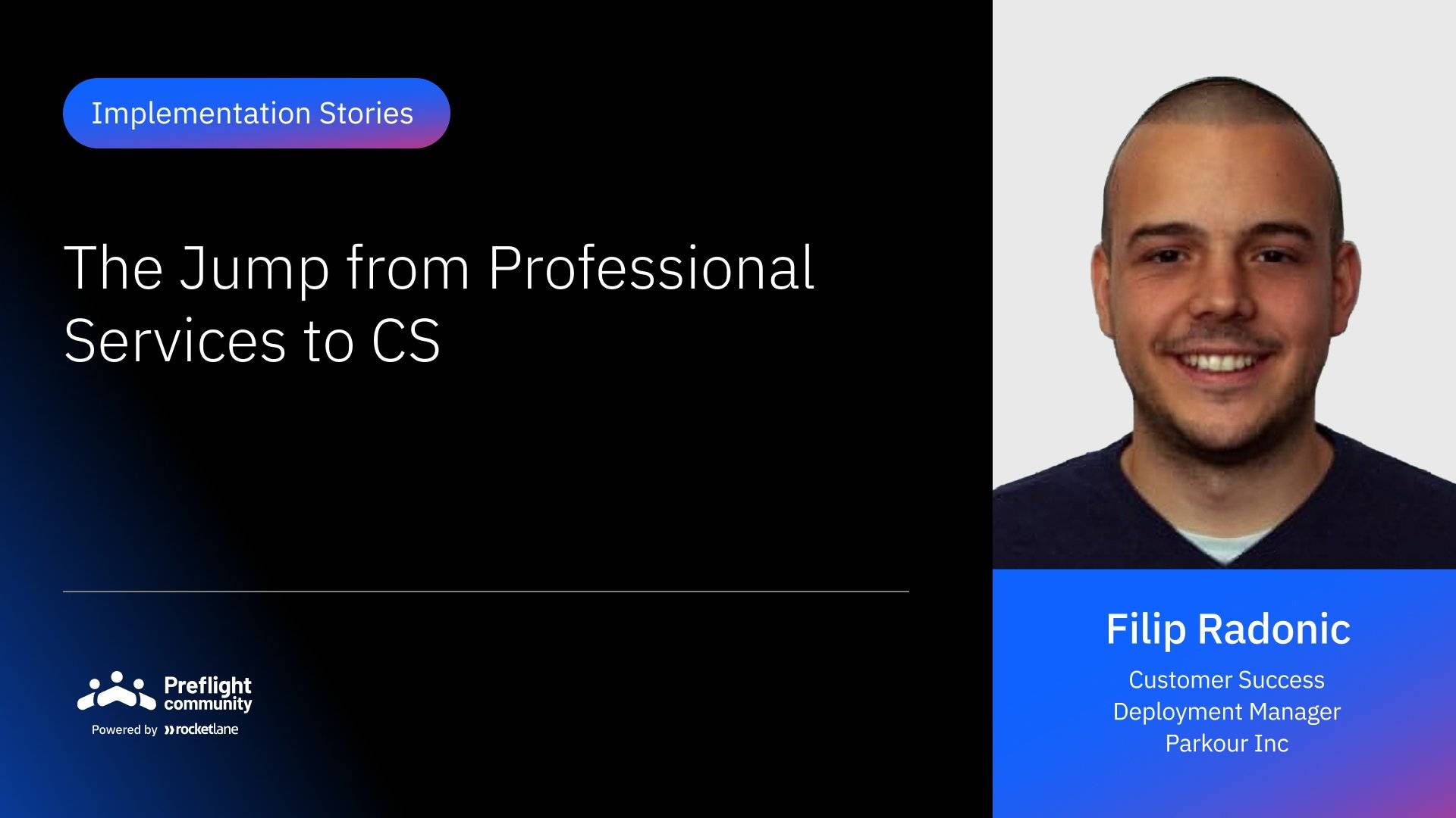 IS 23 - The Jump from Professional Services to CS